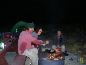 Cooking up the fish at 1am